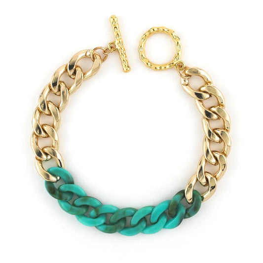 Mini Turquoise Calico Bracelet