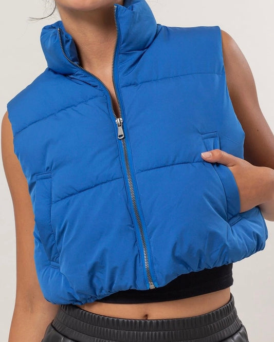 Cropped Puffer Vest