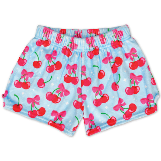 Cheerful Cherries Plush Shorts