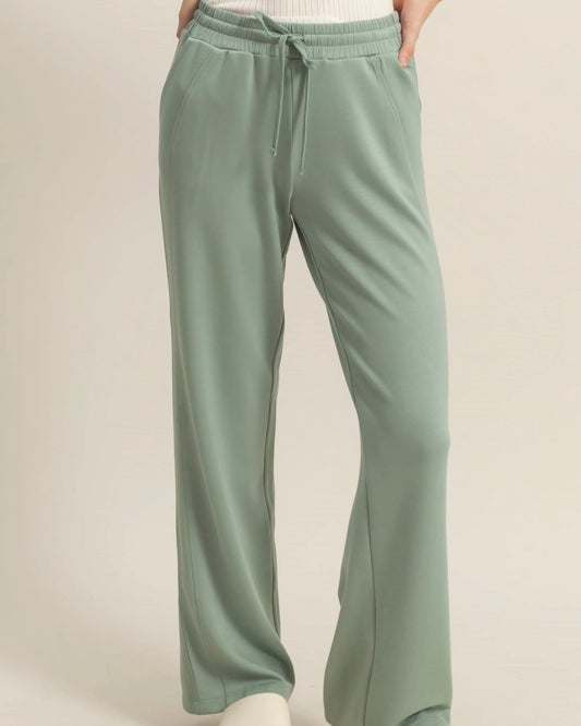 Sage Scuba Drawstring Pant