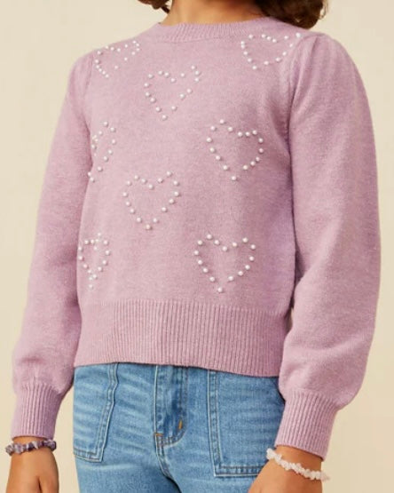 Pearl Hearts Sweater