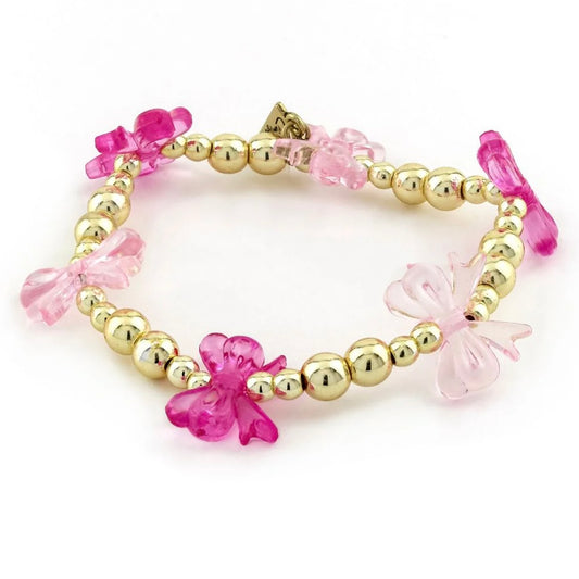 Pink Bow Bracelet