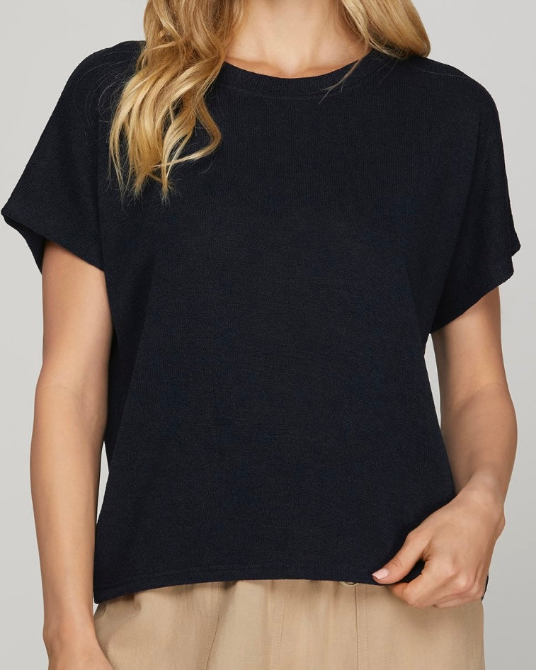 Black Tara Wide Leg Pant