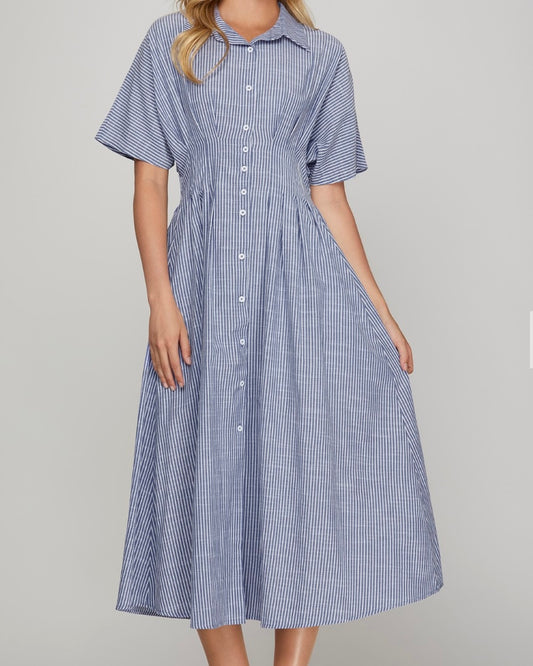 Stevie Stripe Midi Dress