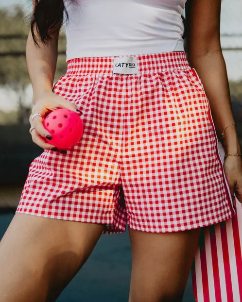 Red Plaid Boxer Short