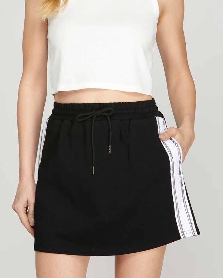 Black Game Day Skirt