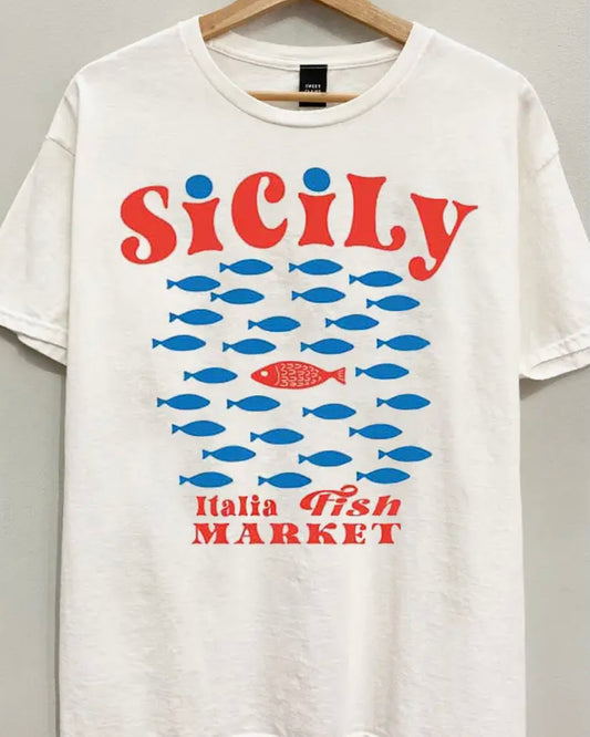 Sicily Fish Market Tee