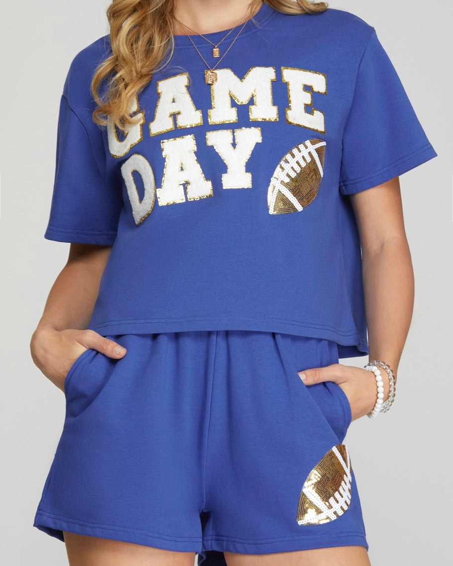 Royal Football Patch Short