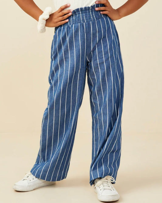 Pinstripe Wide Leg Pant