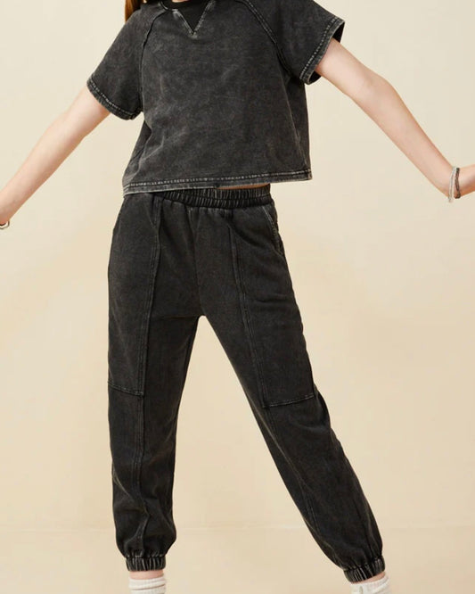 Black Washed Jogger