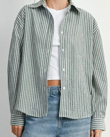 Stella Green Stripe Shirt
