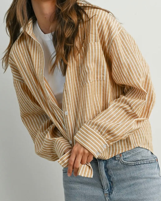 Stella Camel Stripe Shirt