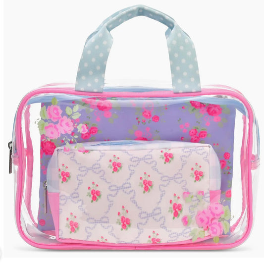 Ditsy Floral Cosmetic Bag Trio