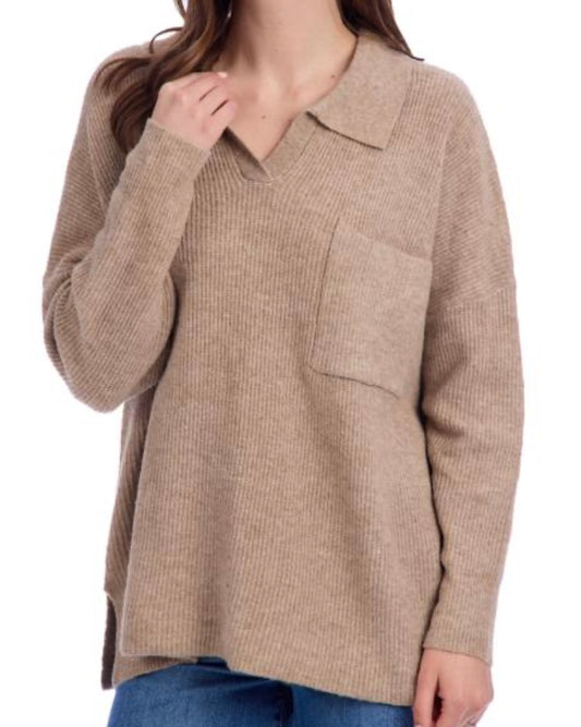 Noa Tan Collared Sweater