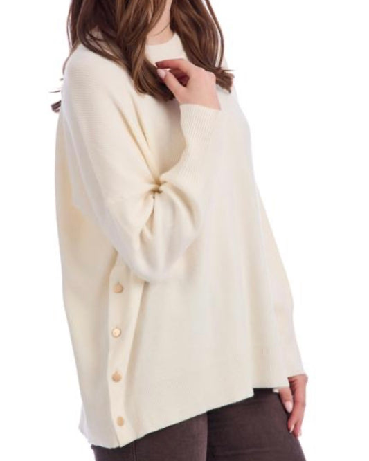 Noralee Cream Button Sweater