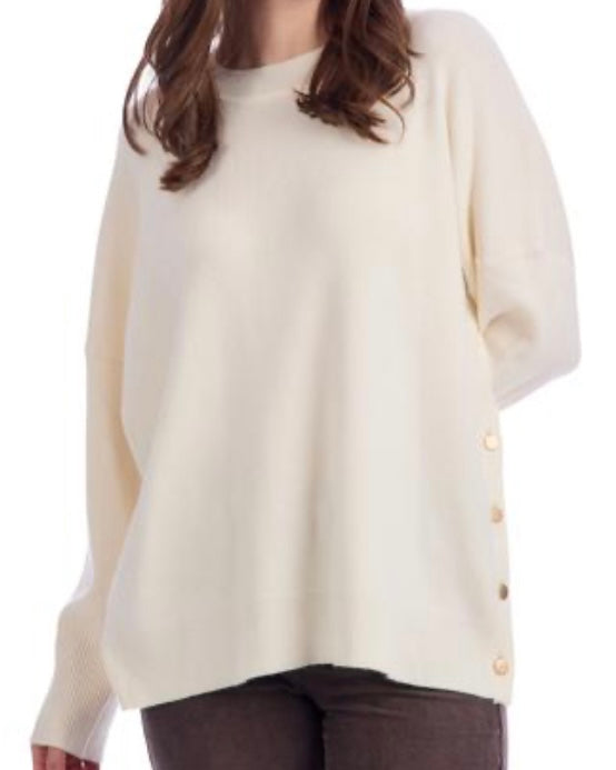 Noralee Cream Button Sweater