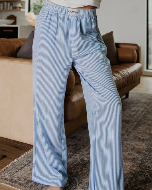 Blue Stripe Lounge Pants