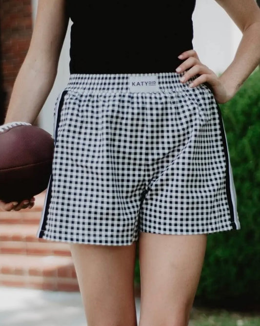 Black Plaid Boxer