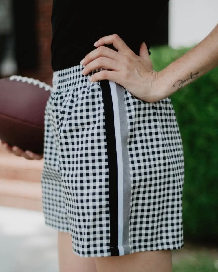 Black Plaid Boxer
