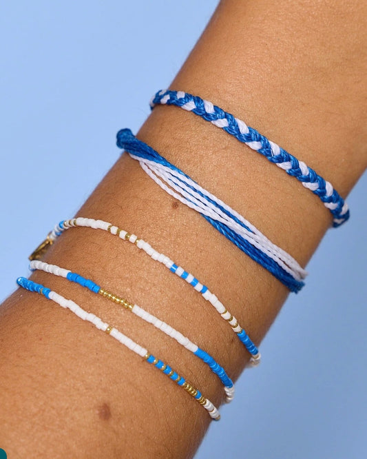 Blue & White Seed Bead Set