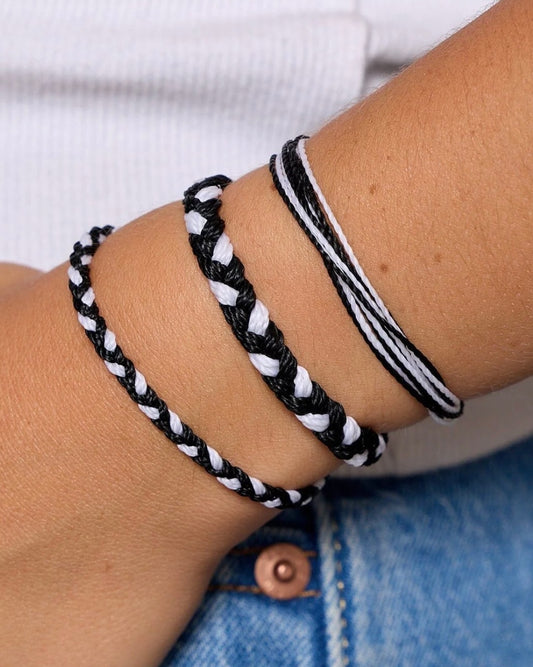 Mini Braided Black & White