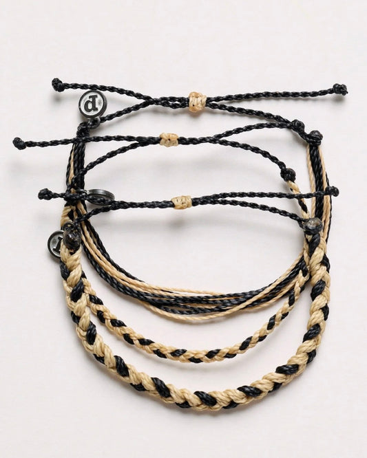 Mini Braided Black & Tan