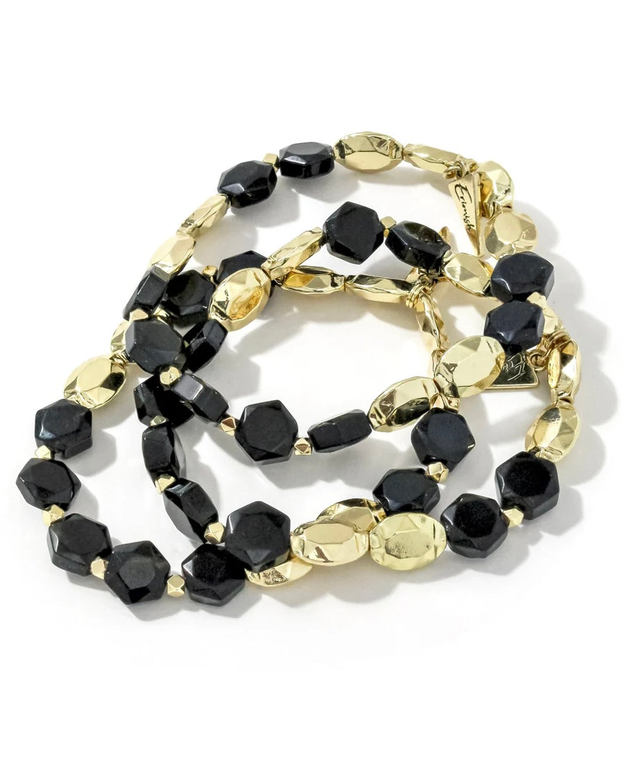 Abbie Black & Gold Bracelet