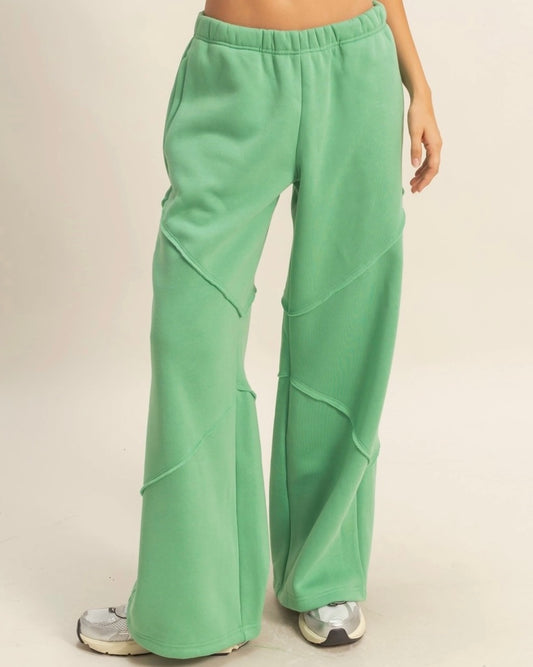 Kelsey Green Relaxed Fit Pants