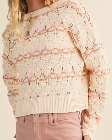 Pointelle Sweater