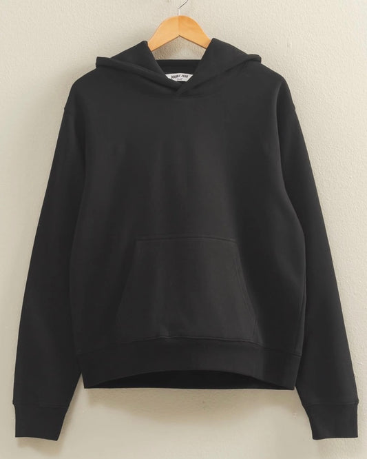 Black Essential Comfort Hoodie
