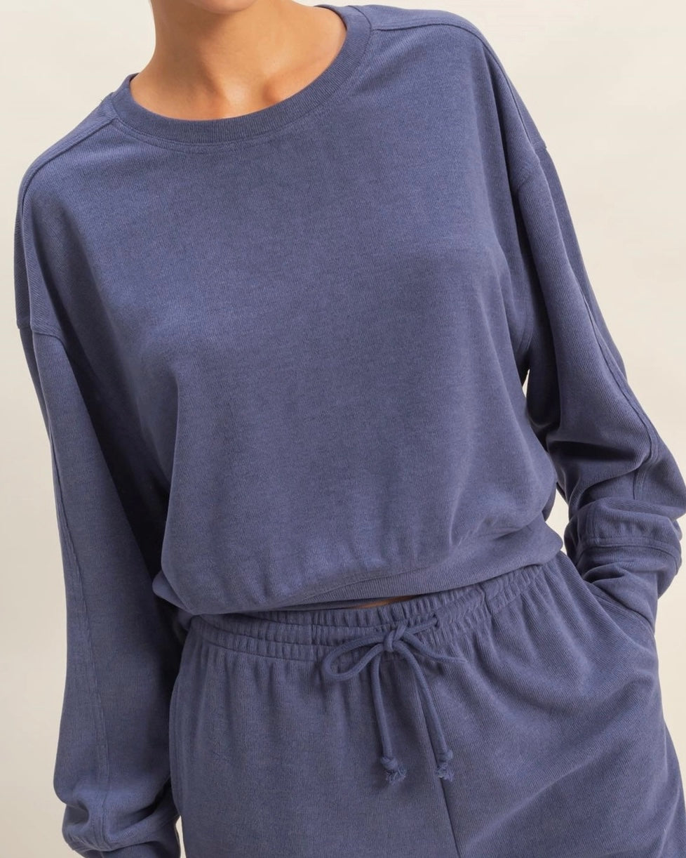 Dusty Indigo Relaxed Fit Sweatshirt