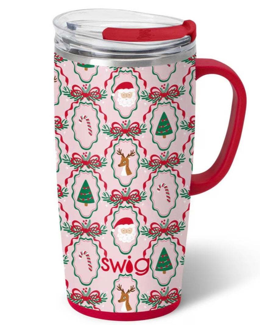 Christmas Cameos Travel Mug 22oz.