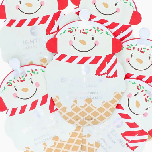Candy Cane Sundae Face Mask