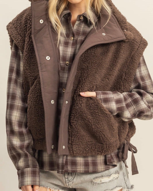 Chocolate Sherpa Vest