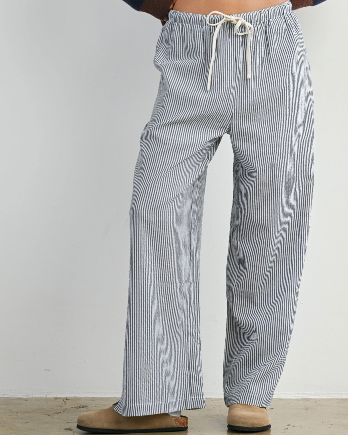Navy Stripe Pant