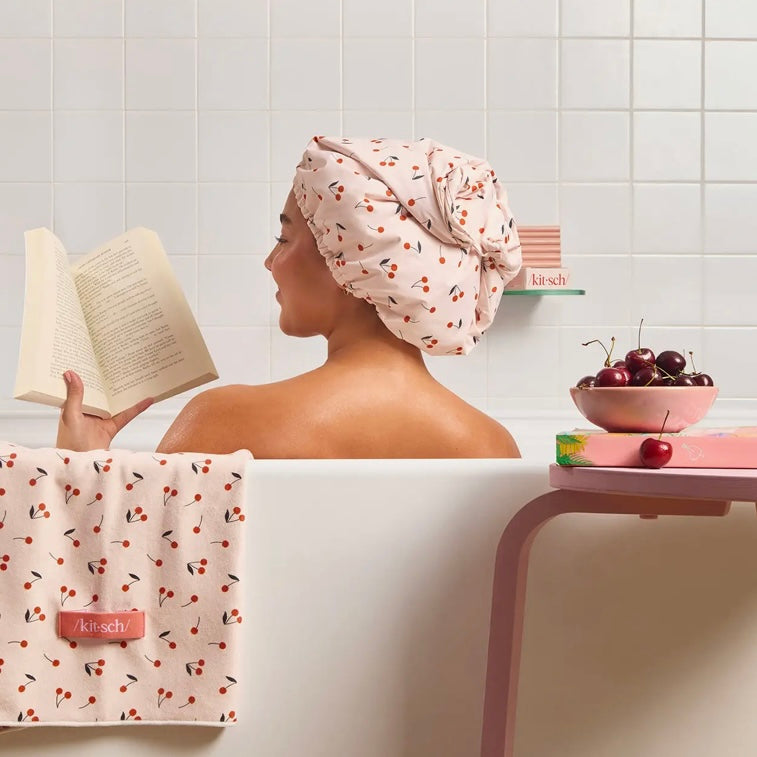 Cherry Print Shower Cap - The Swanky Shack
