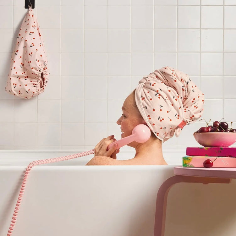 Cherry Print XL Towel Wrap - The Swanky Shack