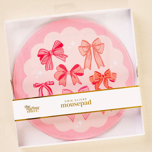 Blushing Bows Mouse Pad