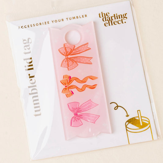 Blushing Bows Tumbler Lid