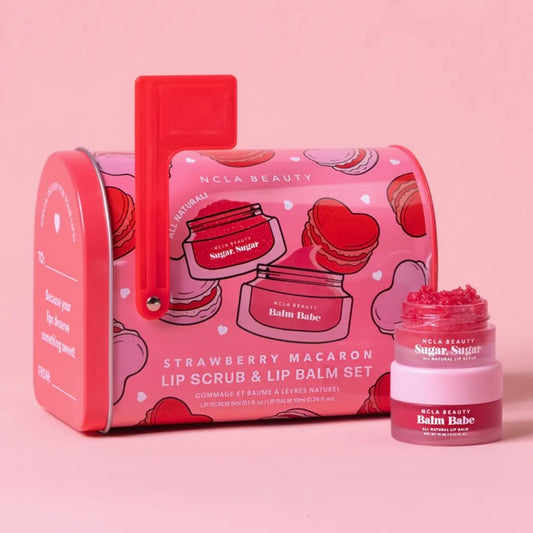 Strawberry Macaron Lip Care Set