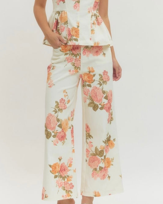 Floral Wide Leg Pant - The Swanky Shack