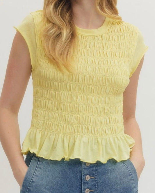Sadie Lemon Top - The Swanky Shack