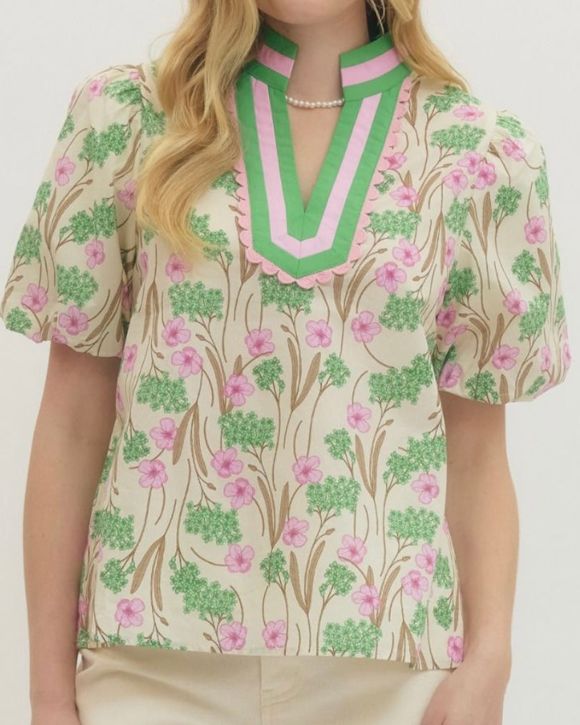 Floral Fields Top