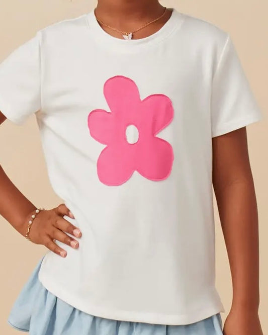 Girls Flower Patch Tee - The Swanky Shack