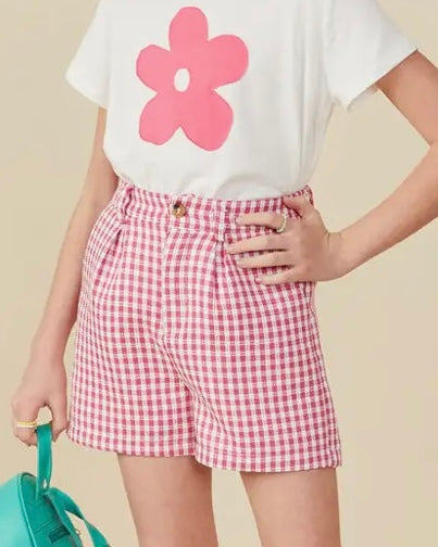 Girls Checkered Shorts - The Swanky Shack