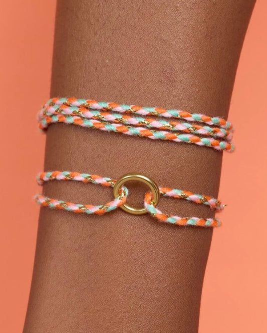 Creamsicle Friendship Cord Bracelet - The Swanky Shack