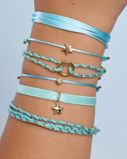 Sky Friendship Cord Bracelet