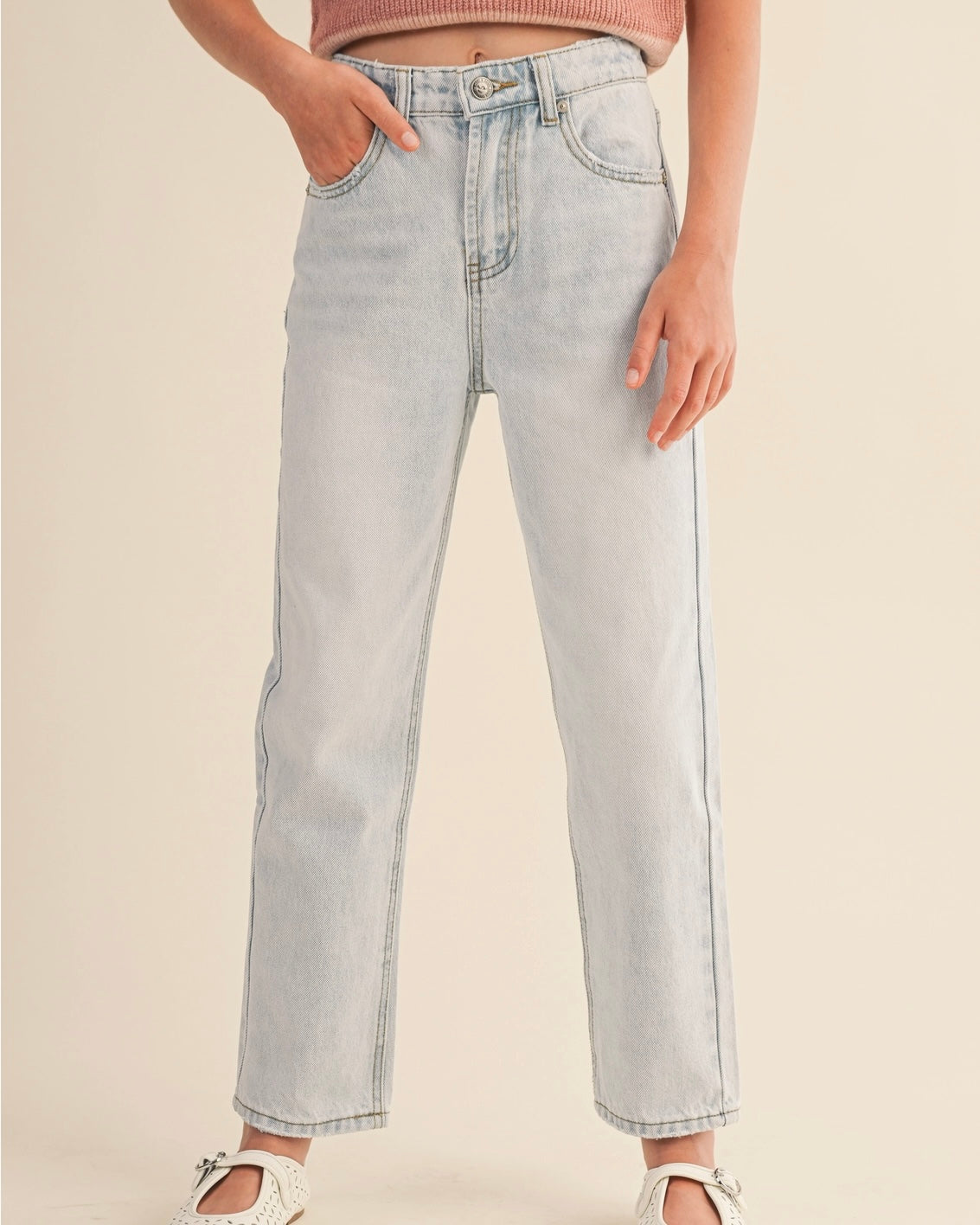 Girls Straight Leg Jean - The Swanky Shack