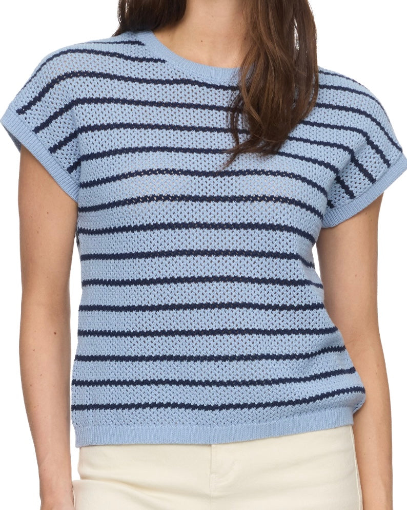 Ashley Stripe Sweater Tee - The Swanky Shack