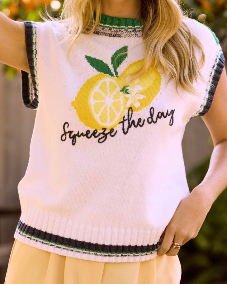 Lemon Sweater Top - The Swanky Shack